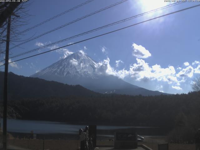 西湖からの富士山