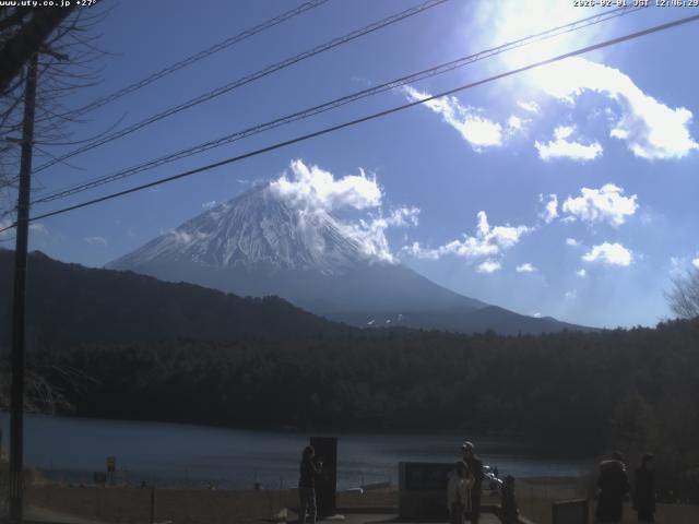 西湖からの富士山