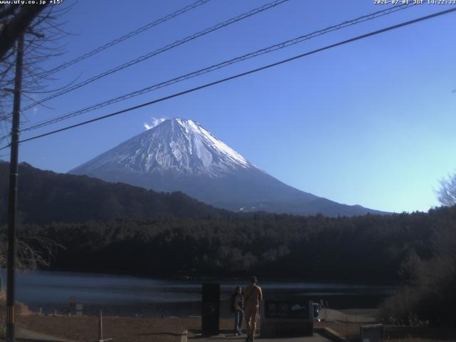 西湖からの富士山