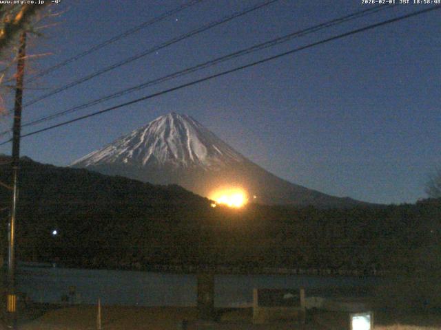 西湖からの富士山