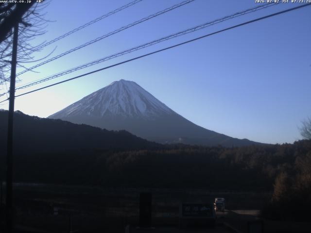 西湖からの富士山