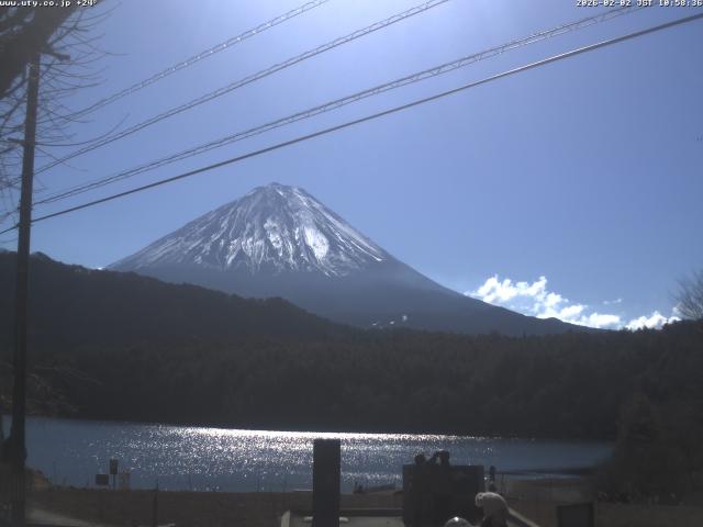 西湖からの富士山