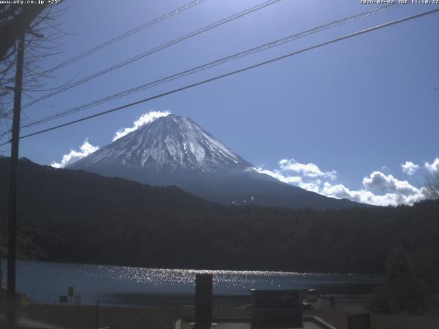 西湖からの富士山