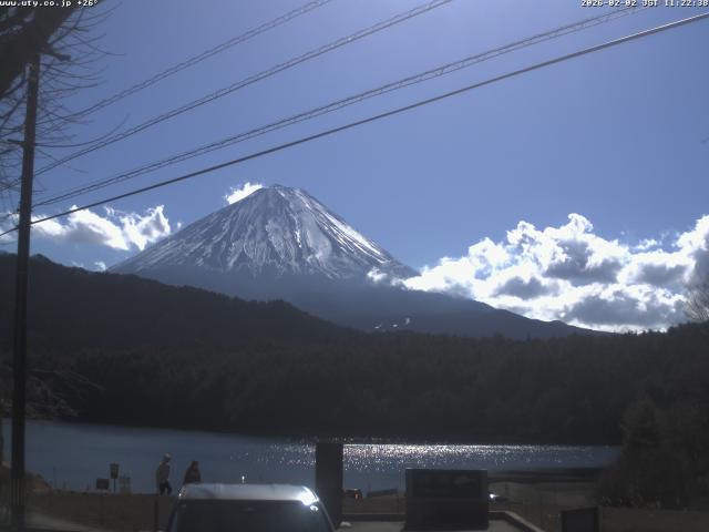 西湖からの富士山