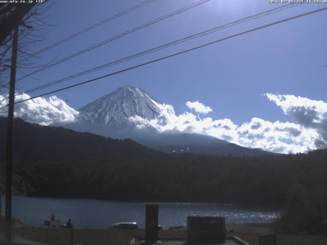 西湖からの富士山