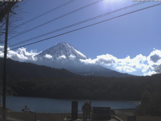 西湖からの富士山