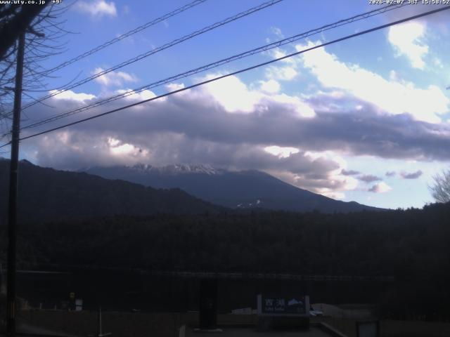 西湖からの富士山