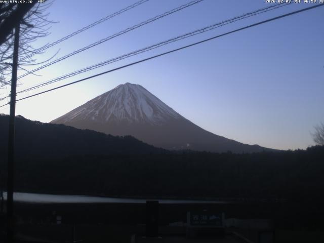 西湖からの富士山