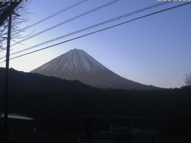 西湖からの富士山