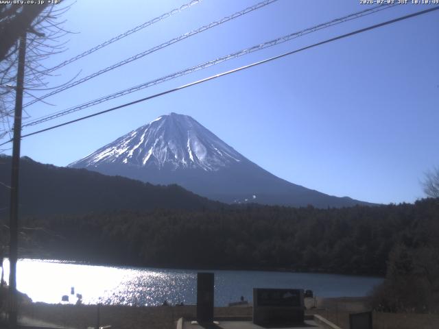 西湖からの富士山
