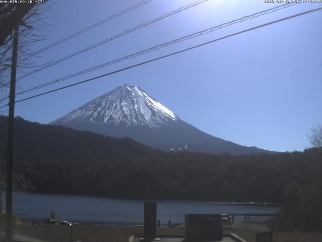 西湖からの富士山