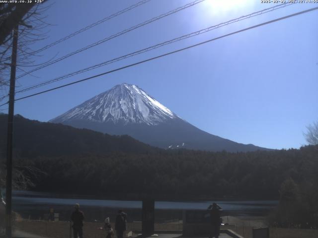 西湖からの富士山