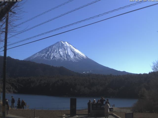 西湖からの富士山