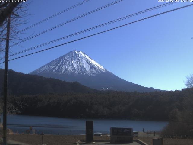 西湖からの富士山