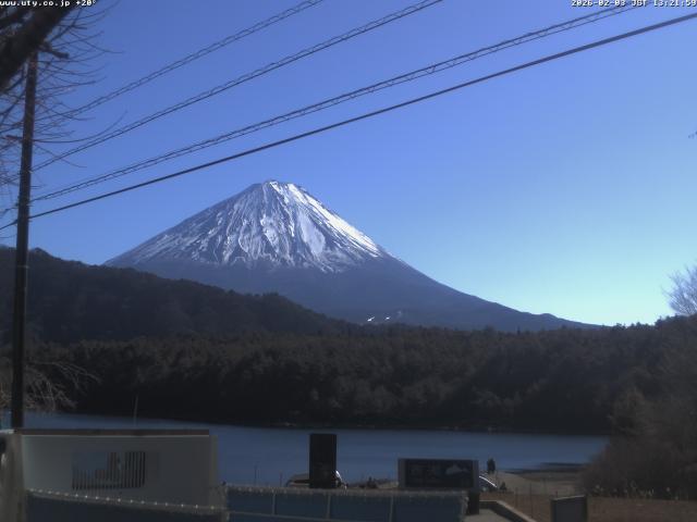西湖からの富士山