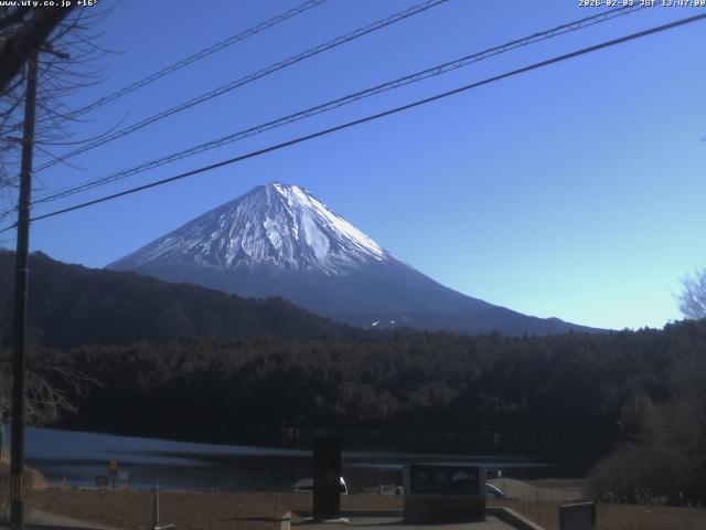 西湖からの富士山
