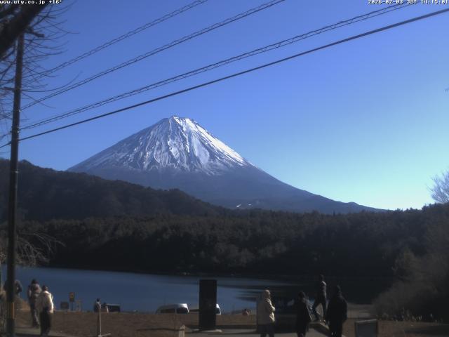 西湖からの富士山
