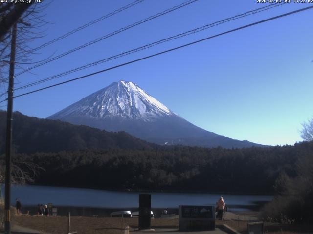 西湖からの富士山