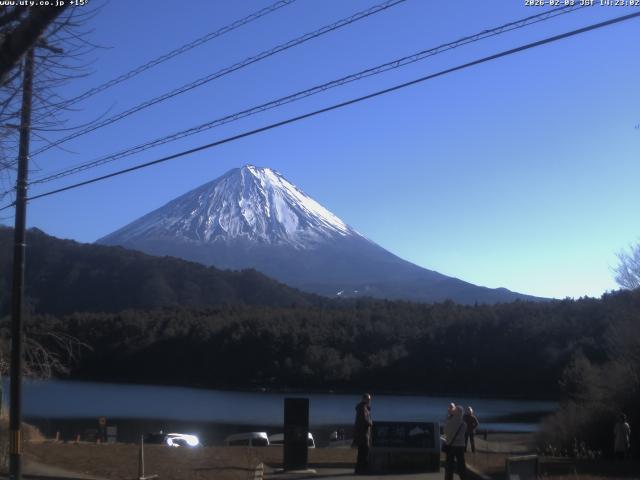 西湖からの富士山
