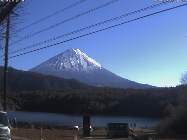 西湖からの富士山