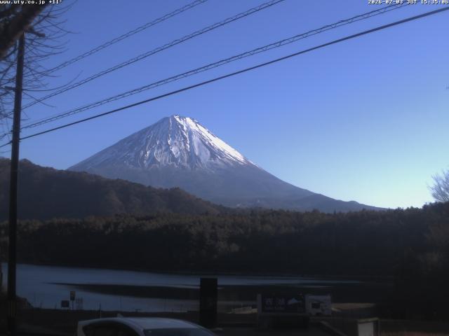 西湖からの富士山
