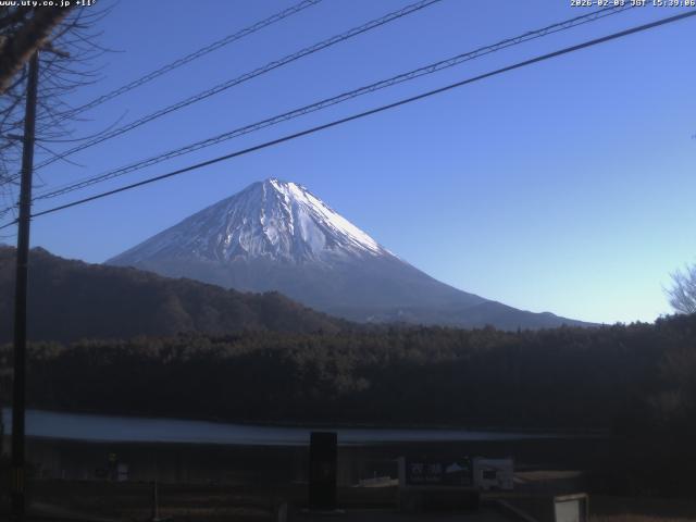 西湖からの富士山
