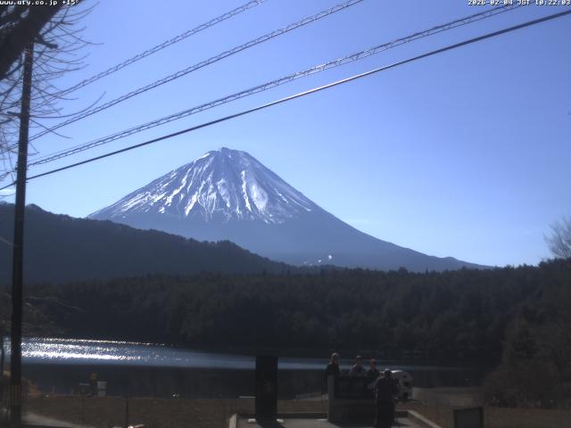 西湖からの富士山