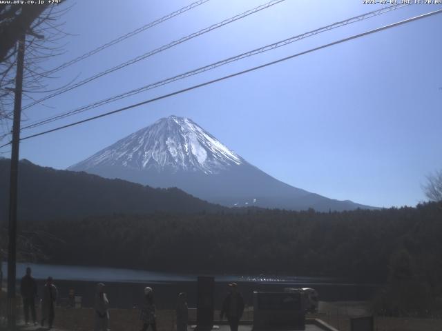 西湖からの富士山