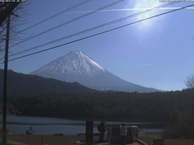 西湖からの富士山