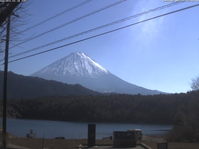 西湖からの富士山
