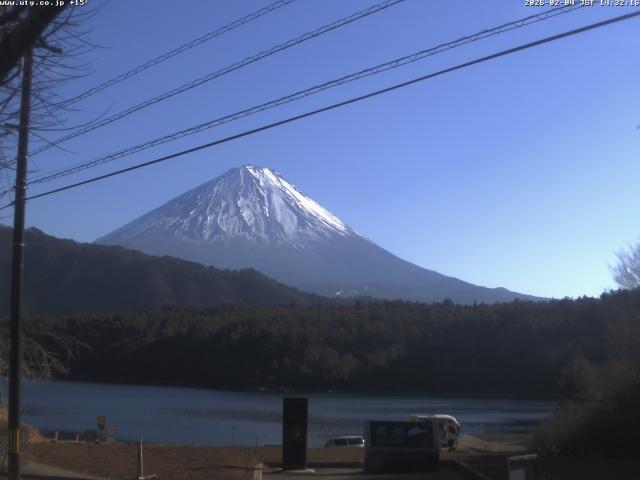 西湖からの富士山