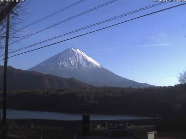 西湖からの富士山