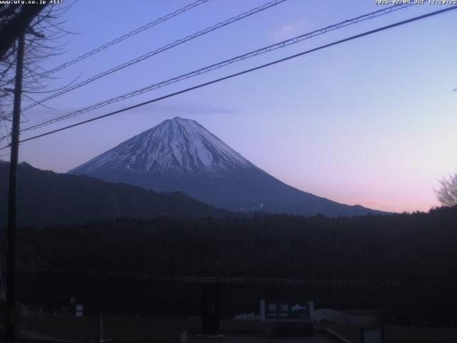 西湖からの富士山
