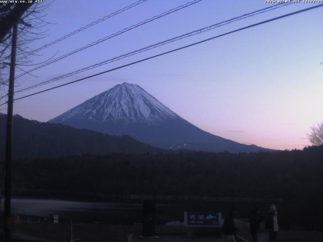 西湖からの富士山