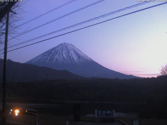 西湖からの富士山