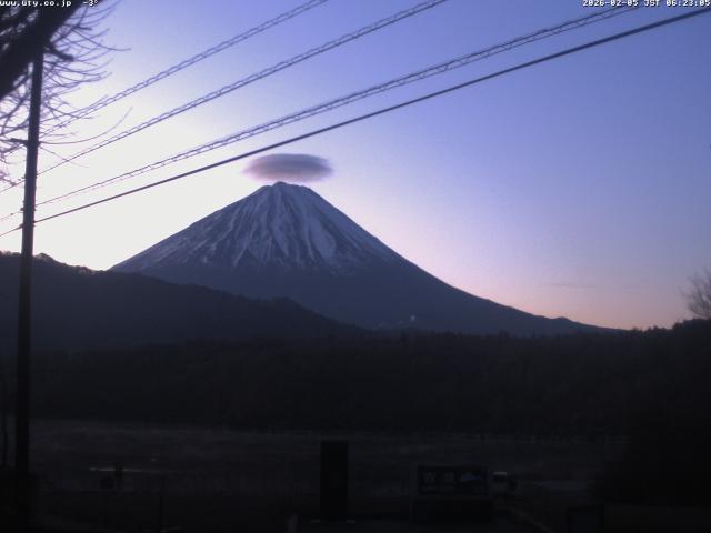 西湖からの富士山