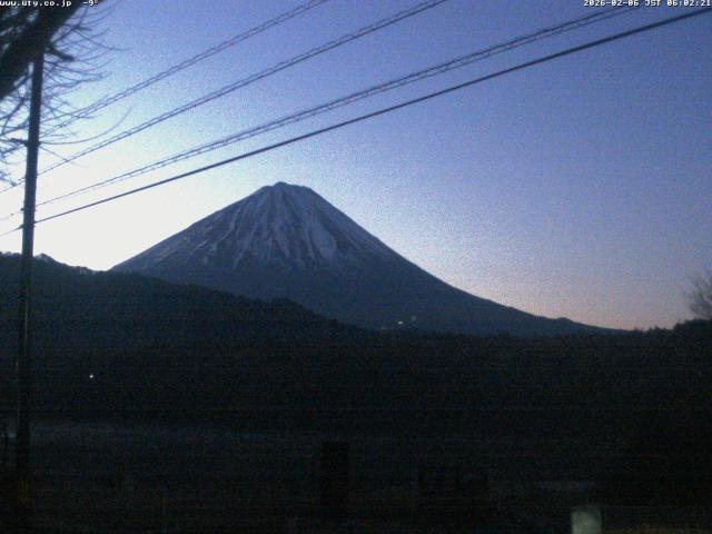 西湖からの富士山