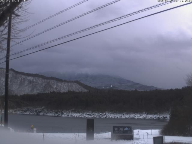 西湖からの富士山