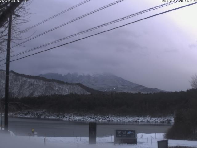西湖からの富士山