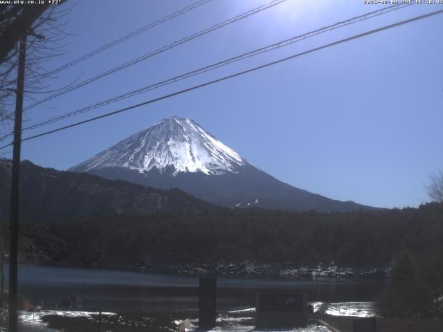 西湖からの富士山