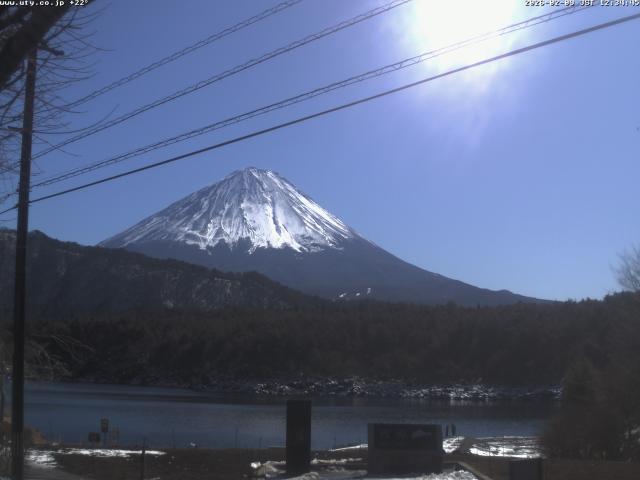 西湖からの富士山