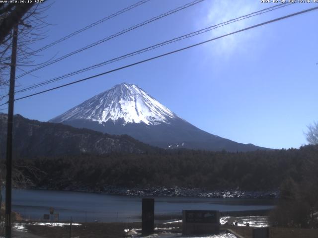 西湖からの富士山