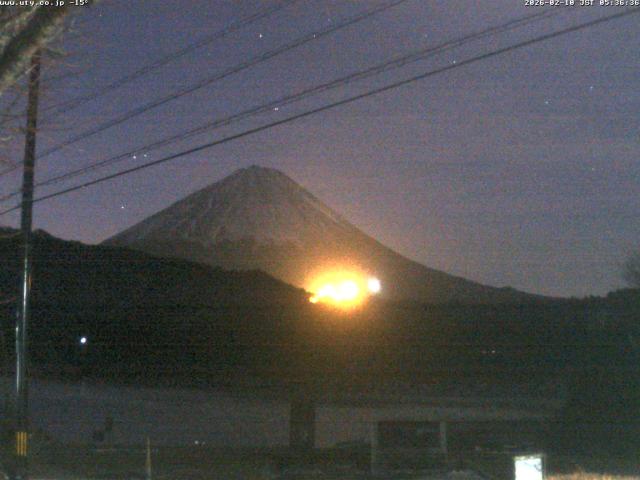 西湖からの富士山