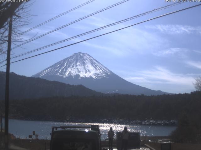 西湖からの富士山