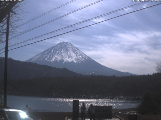 西湖からの富士山