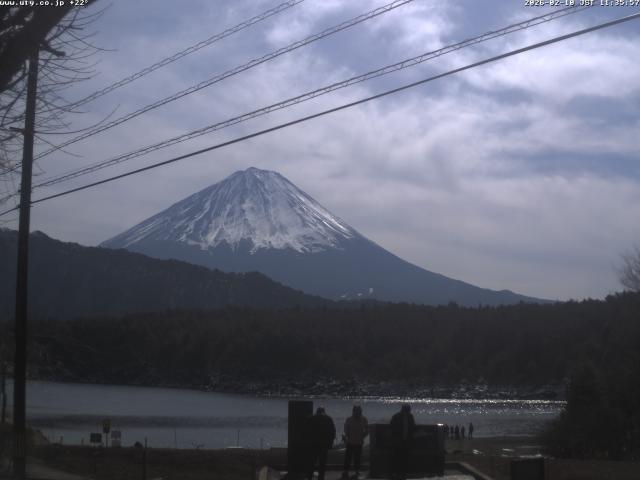 西湖からの富士山