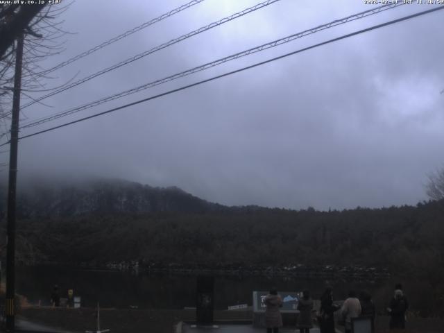 西湖からの富士山