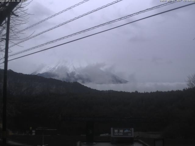 西湖からの富士山