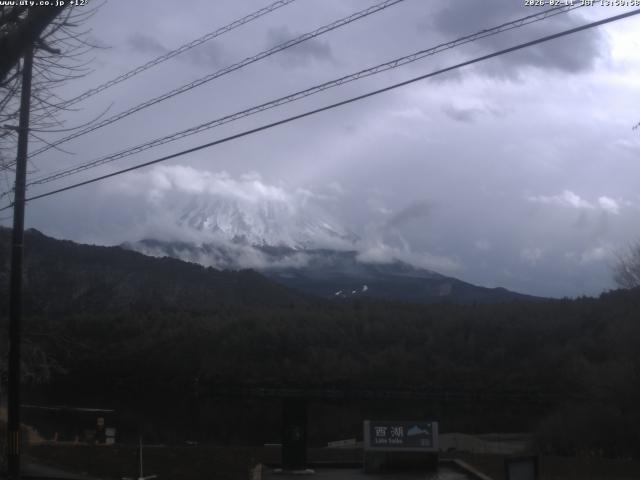 西湖からの富士山