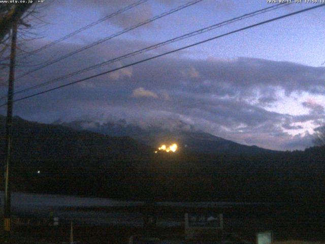 西湖からの富士山